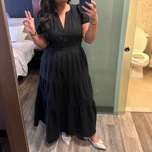 Anthropologie Somerset Dress, black, size L